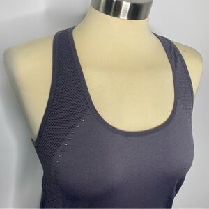 Fabletics Grey Lasercut Delta Seamless Tank II